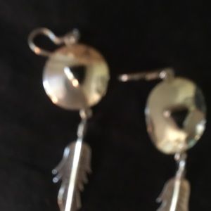 Vintage Sterling silver earrings. Hand made